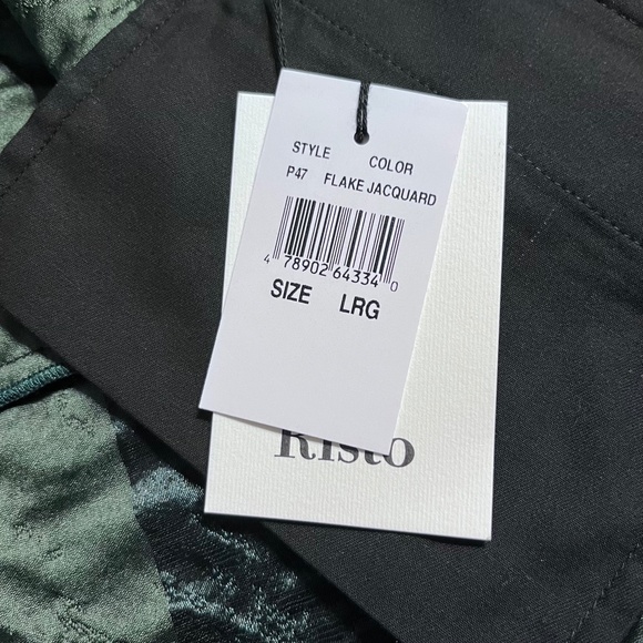 NWT Designer Risto Green/Teal Jacquard Skort Shorts w/ Pockets - Picture 11 of 16